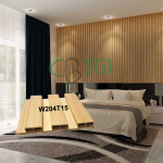 Tấm gỗ nhựa Composite TGI ốp phòng ngủ cho căn phòng thêm ấm áp